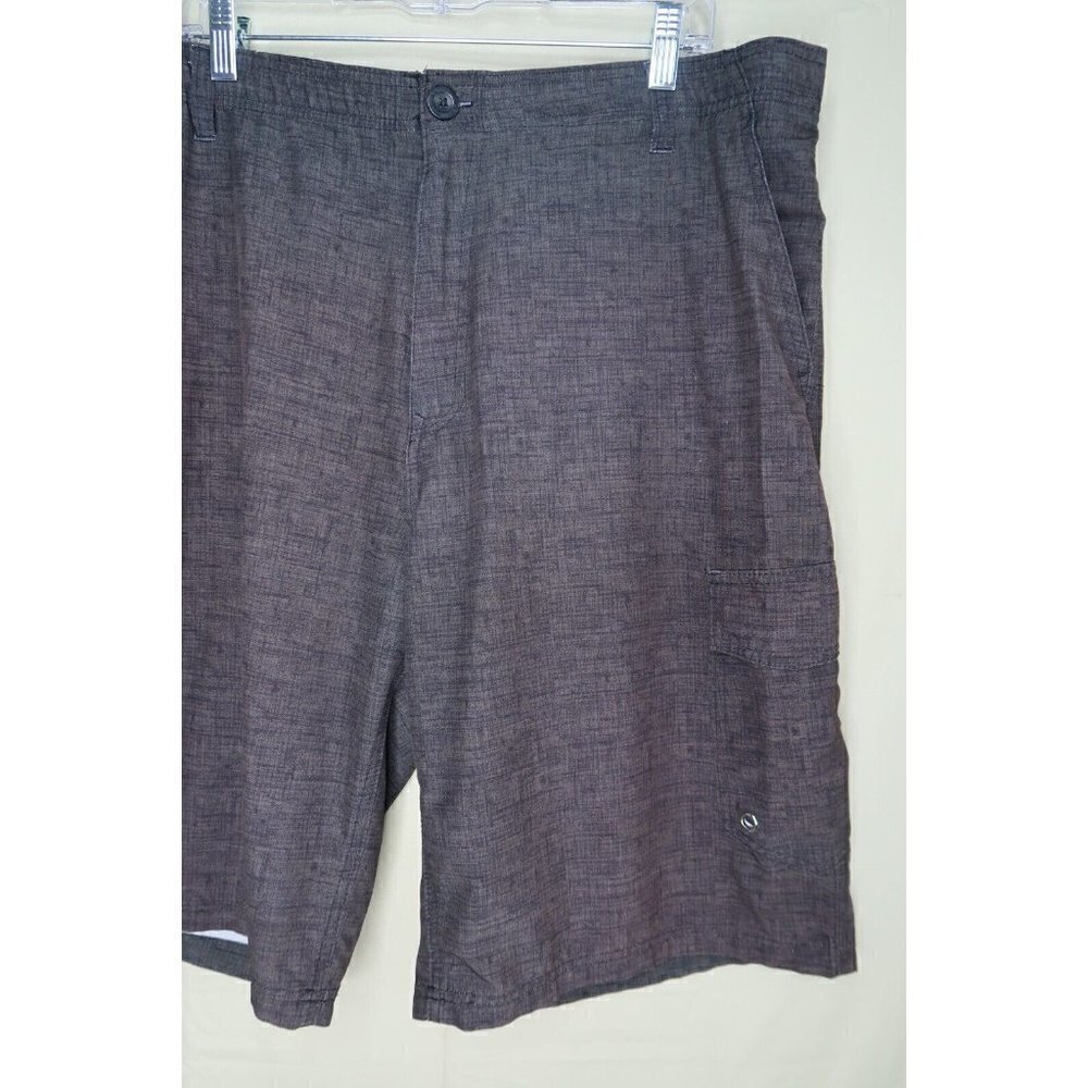 No Fear Shorts Performance Wear Black Hybrid Surf Beach Cargo Utility Men's 40 - Picture 3 of 9